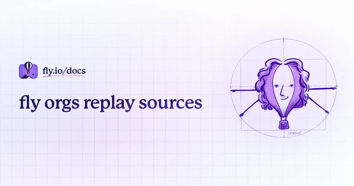 fly orgs replay sources · Fly Docs