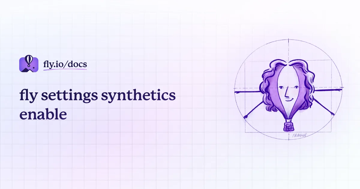 fly settings synthetics enable · Fly Docs